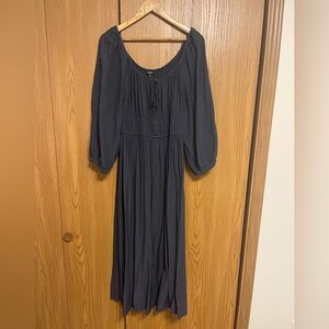 Madewell navy Long Sleeve Dress